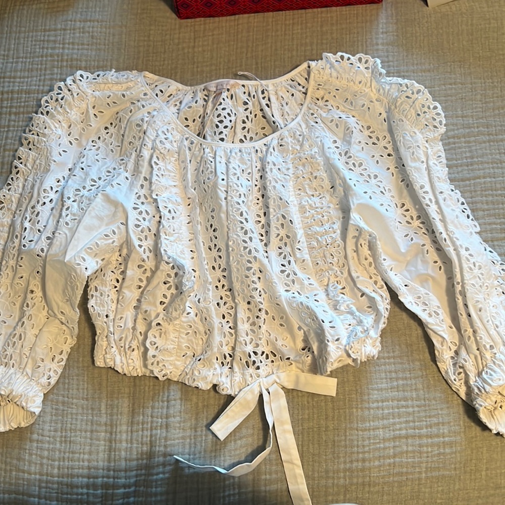 REBECCA TAYLOR KARINA RUFFLE TOP